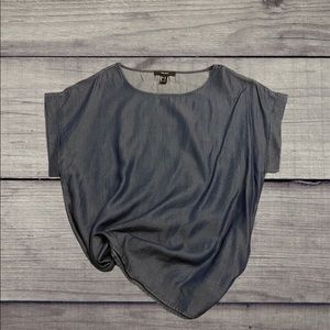 F21 Blue Denim Blouse